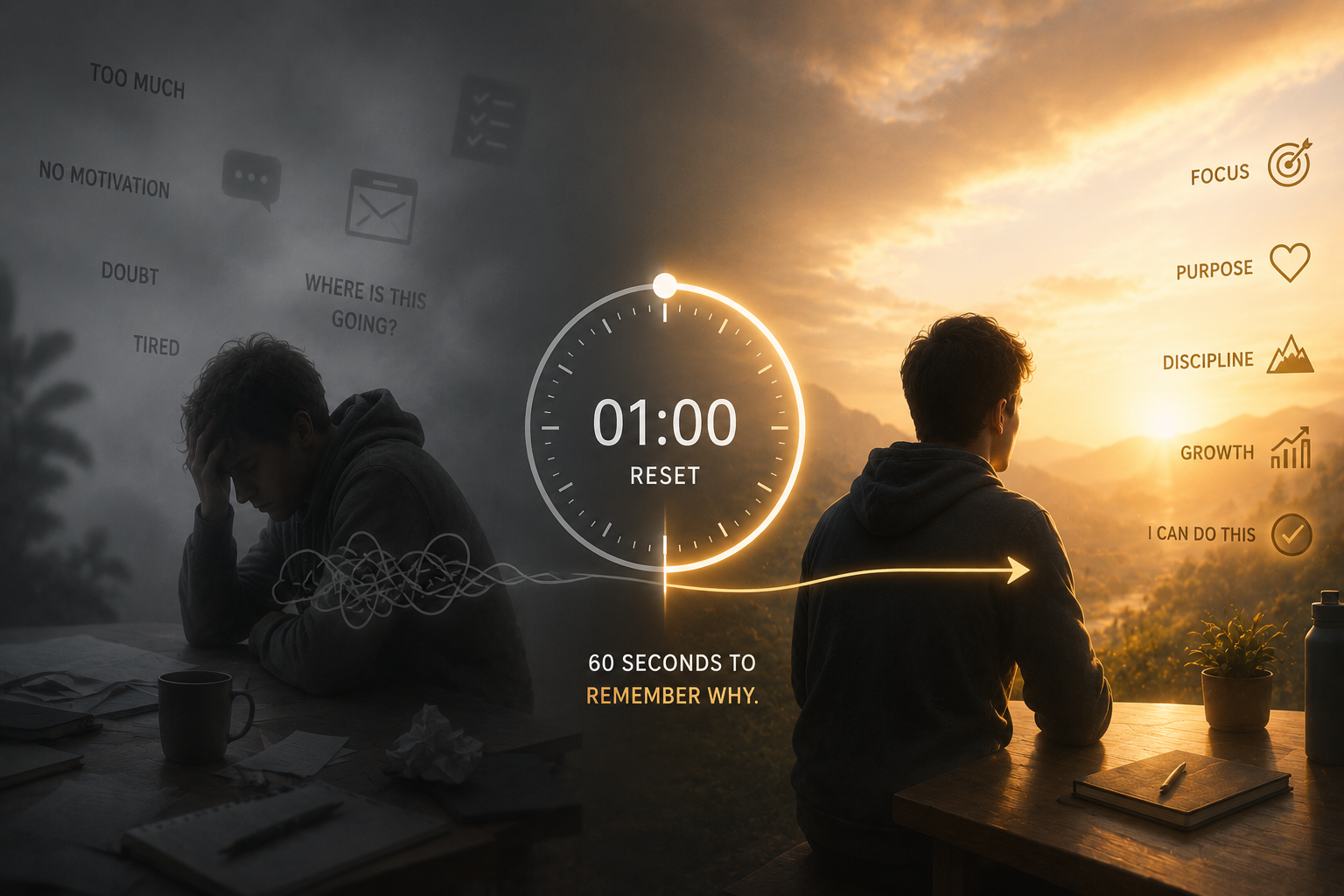 Spark — your personal recharge station. Quotes that drive you and photos that ground you.